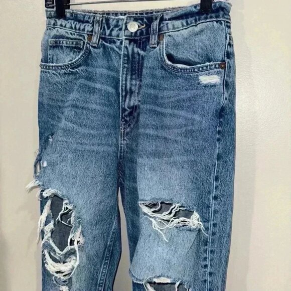Women’s Zara Ripped Jeans Size 4 - Picture 2 of 9